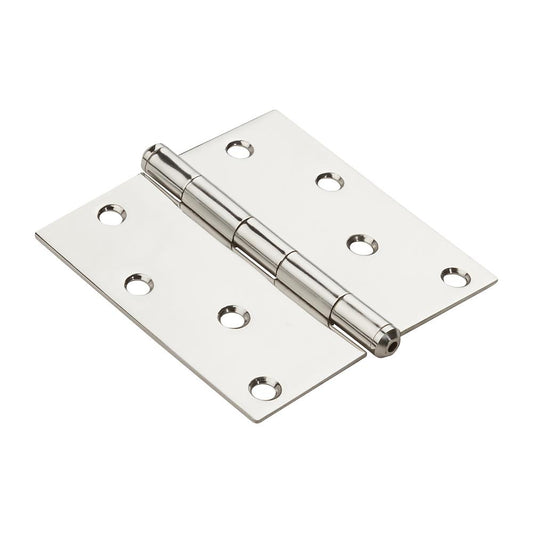 V514 4" SQR Standard Hinge 1/pk - Stainless