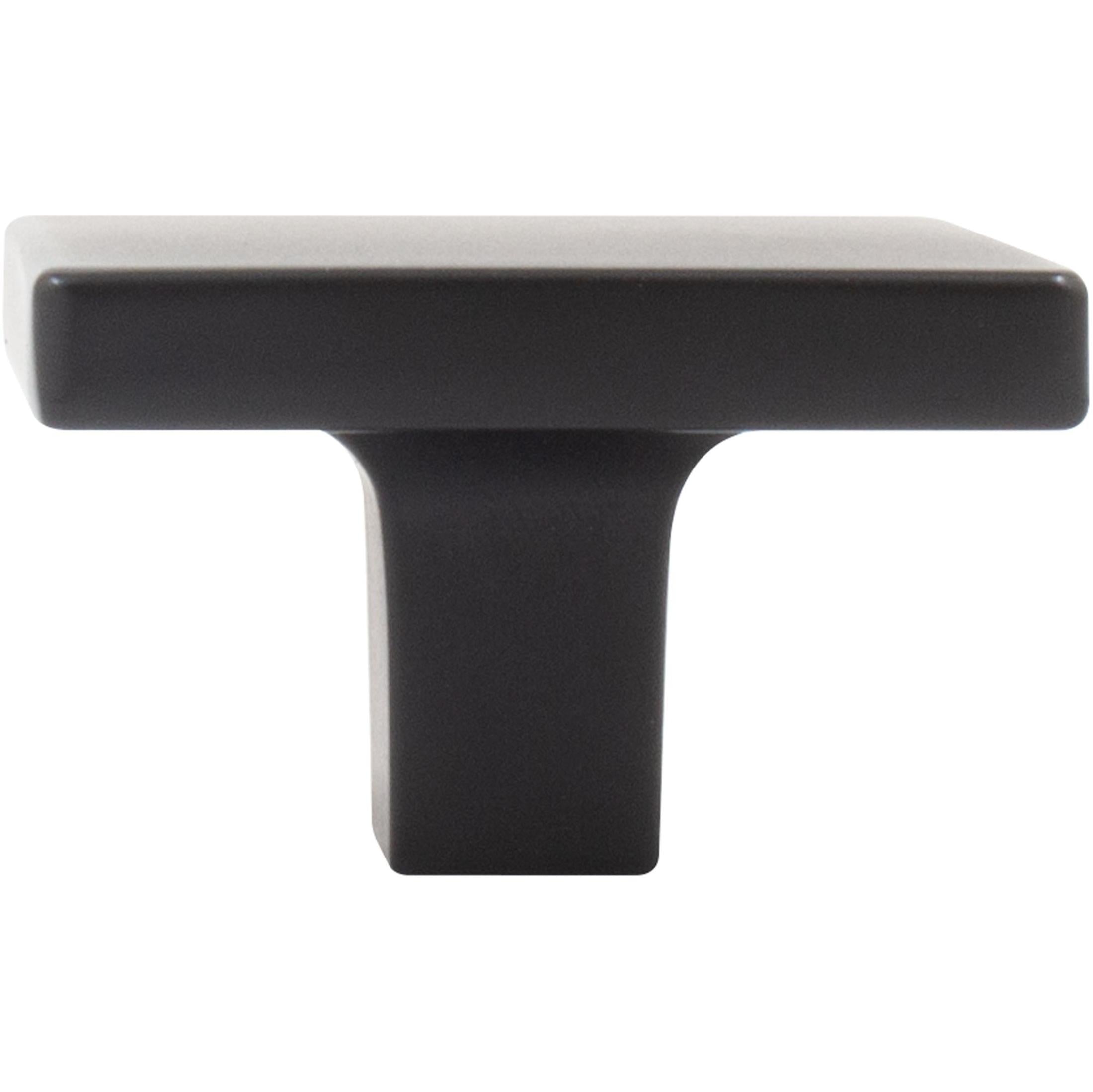Contemporary Square Cabinet Knob, 1-1/2 Inches, Zinc Base Material