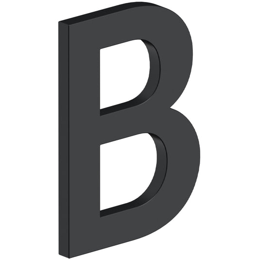 Deltana RNB-BU19 4" B Series Letter B with Risers - Matte Black