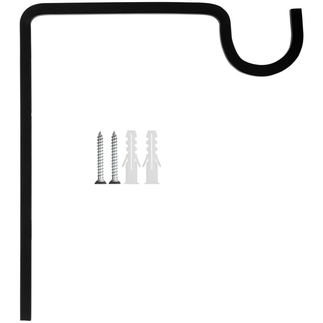 N275-507 - V2646 - 9-in Extended Wall Hook in Black
