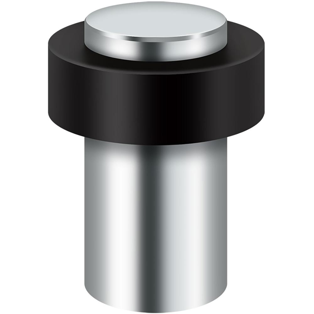 UFB7500U26 3" Heavy-Duty Round Universal Floor Bumper - Polished Chrome