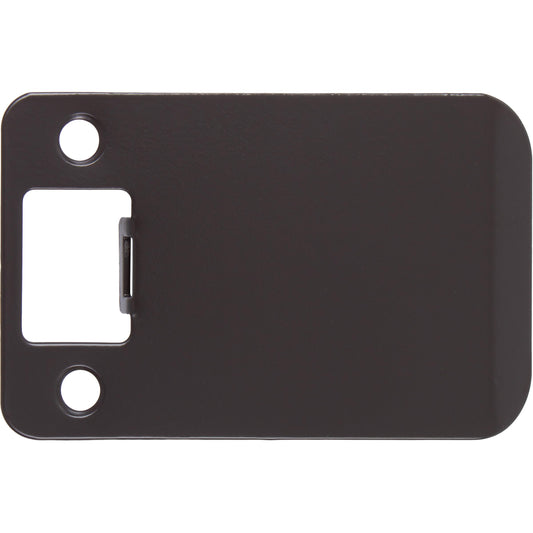 Stone Harbor Hardware Round Corner Extended Lip Strike Plate, 2-1/4" x 3", (3-1/2" Overall Length), Oil-Rubbed Bronze