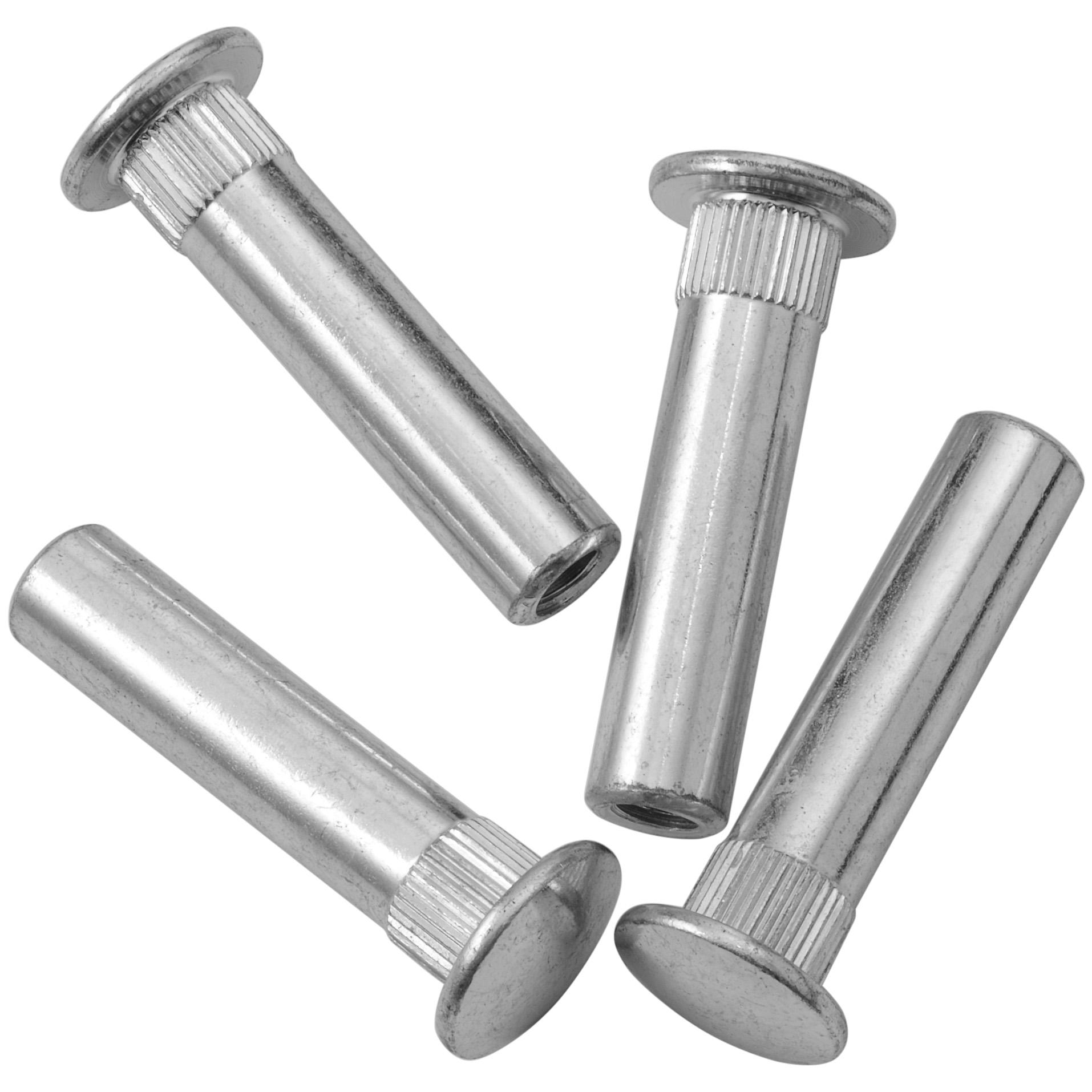 SN-134 X 689 Sex Bolt without Screw for Door Closer 4/pk - Satin Aluminum