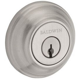 Traditional Round 1-Cyl Deadbolt - Satin Nickel