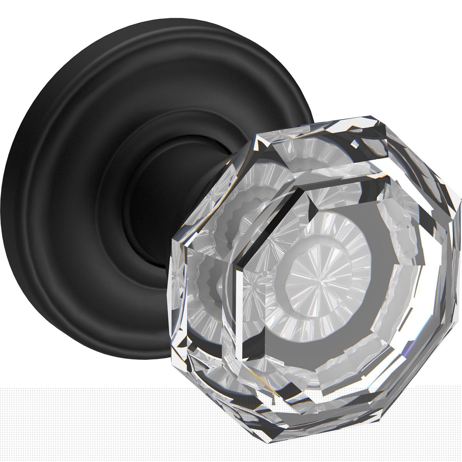 Crystal / Round - Satin Black