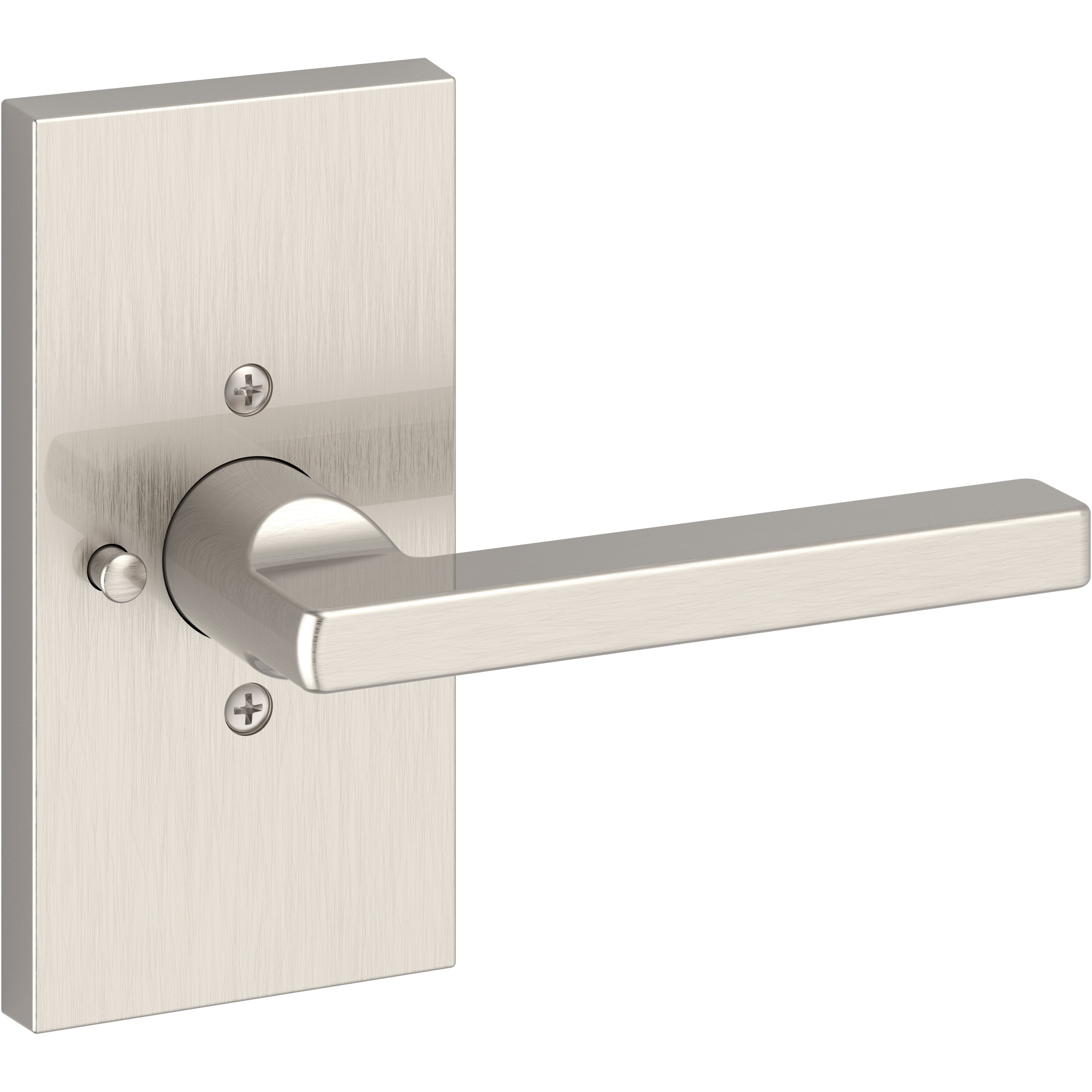 Square / Contemporary 5" Rose - Satin Nickel