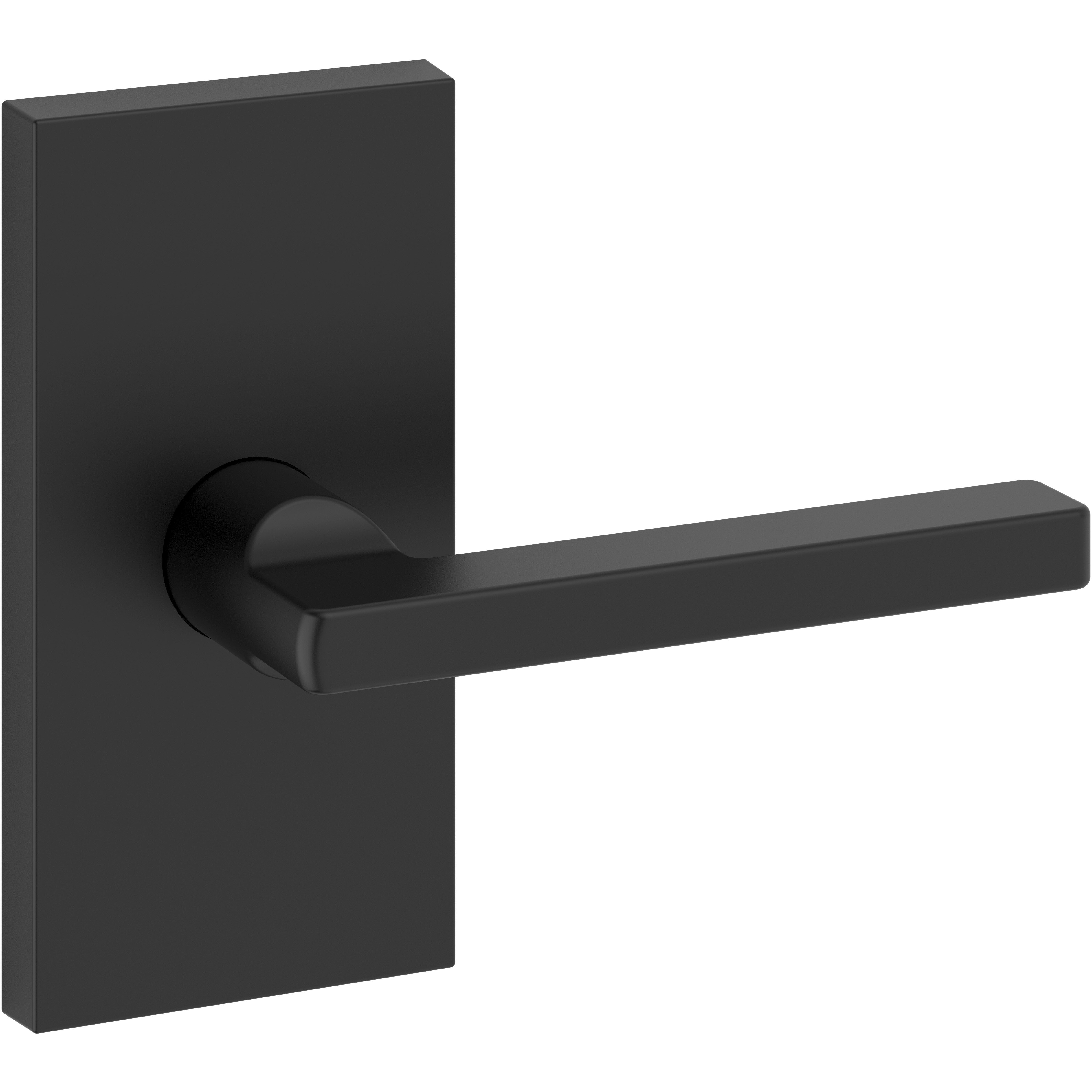 Square / Contemporary 5" Rose - Satin Black