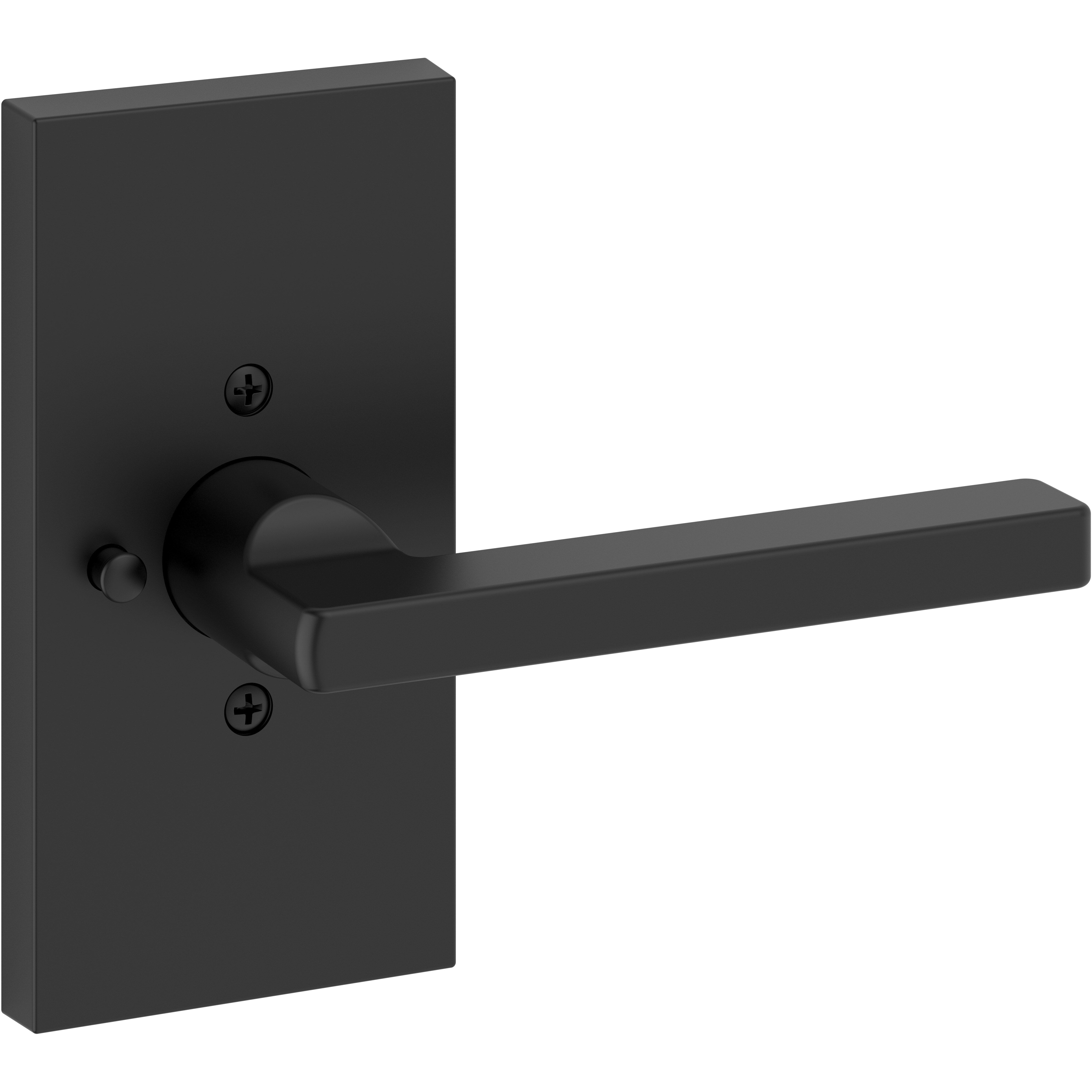 Square / Contemporary 5" Rose - Satin Black