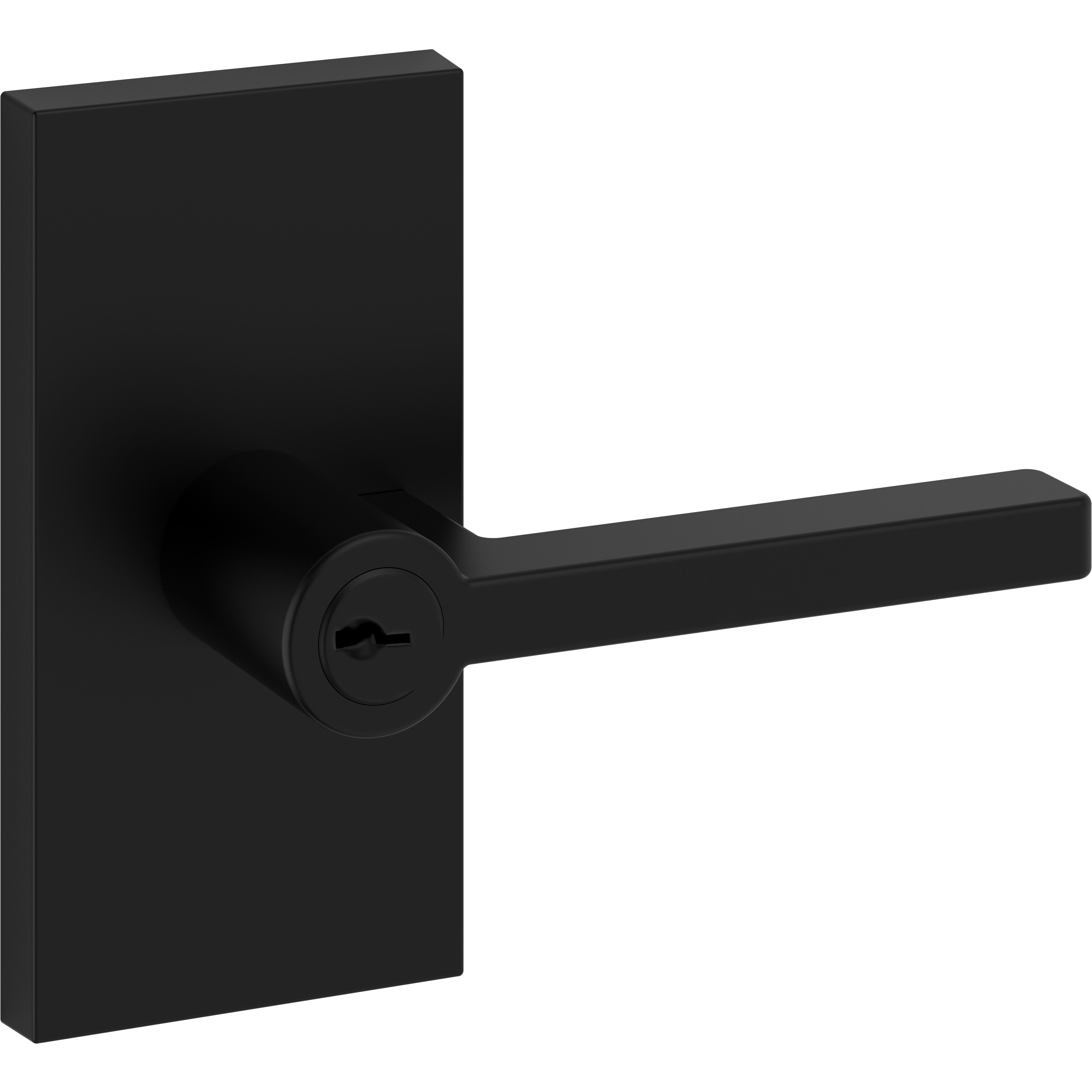 Square / Contemporary 5" Rose - Satin Black