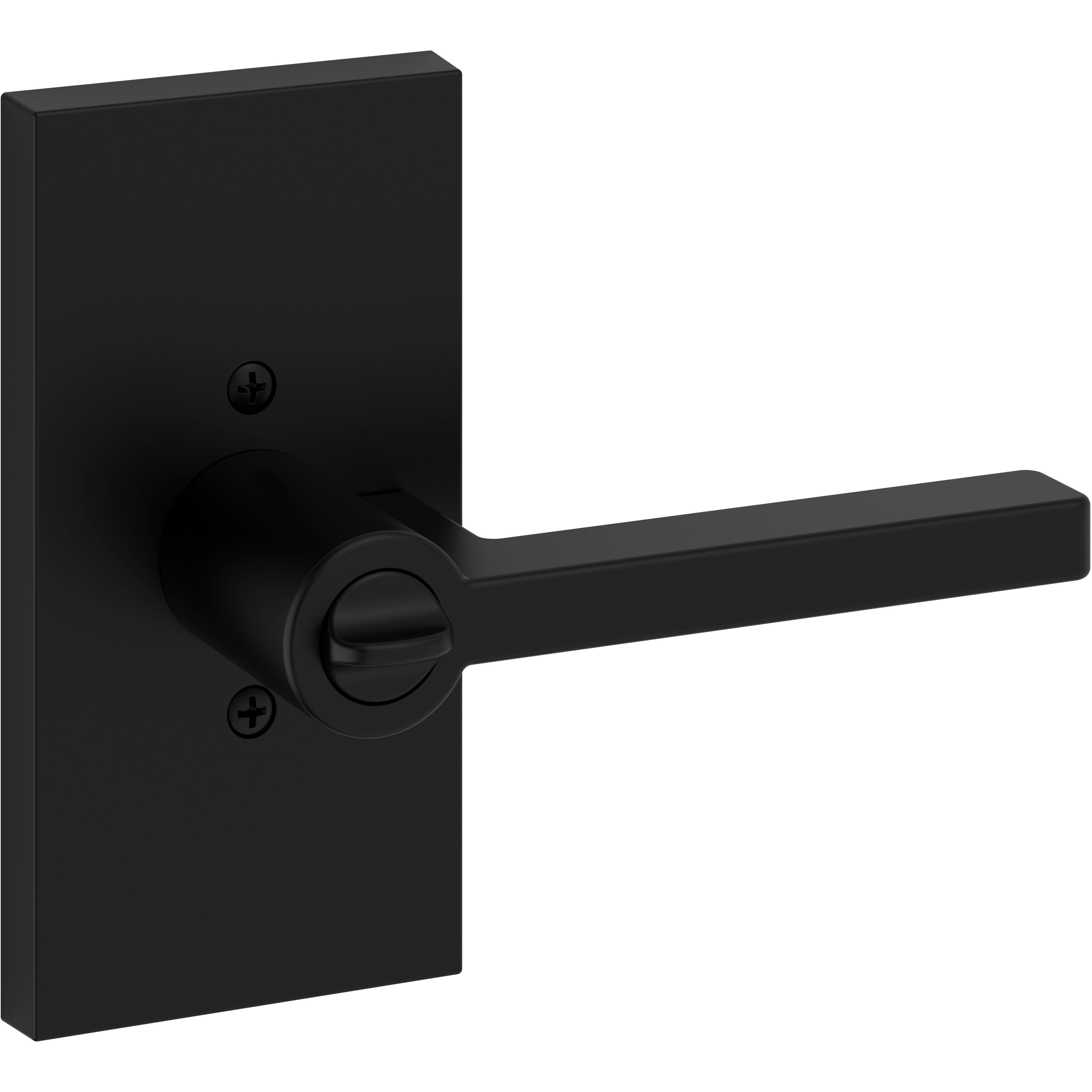 Square / Contemporary 5" Rose - Satin Black
