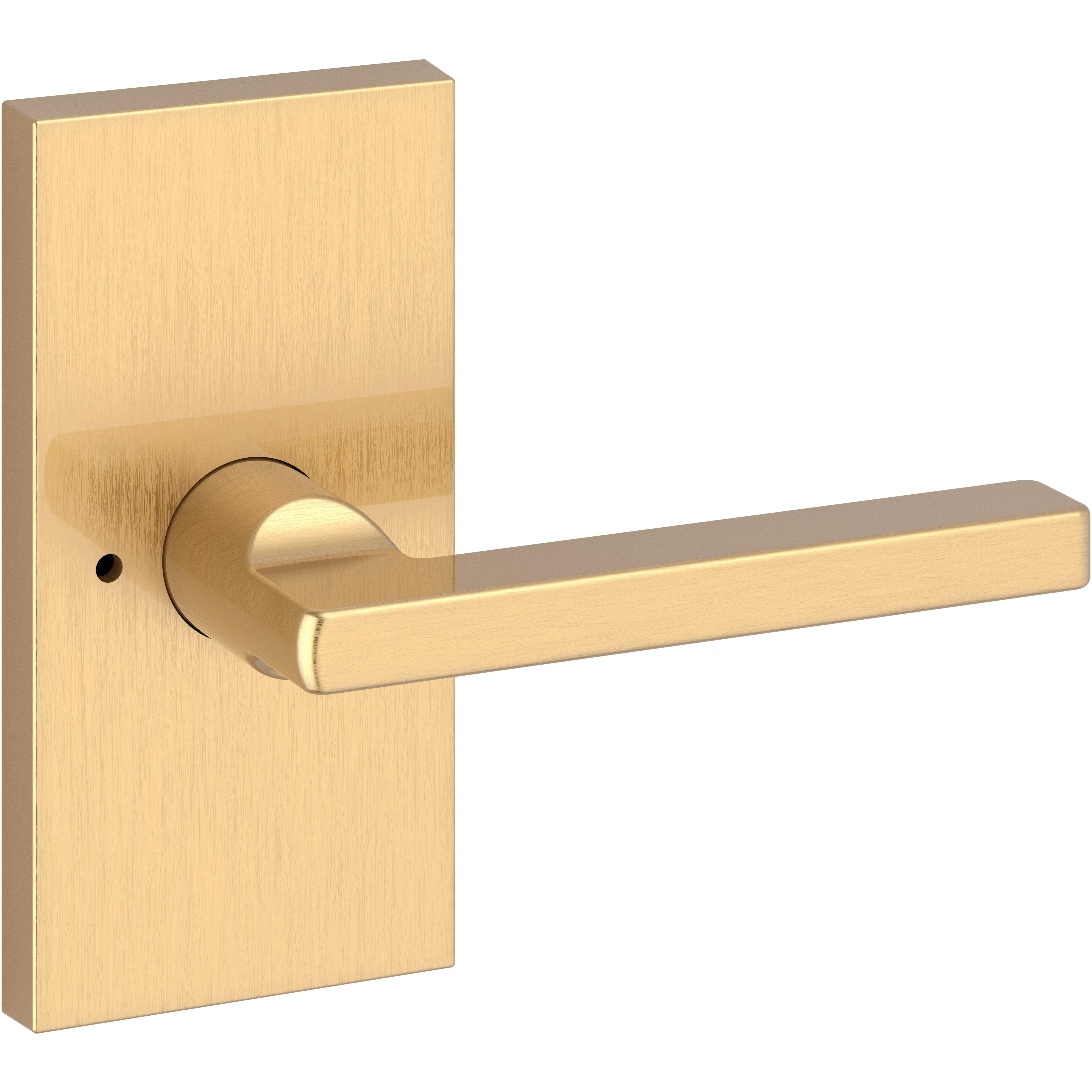 Square / Contemporary 5" Rose - Satin Brass