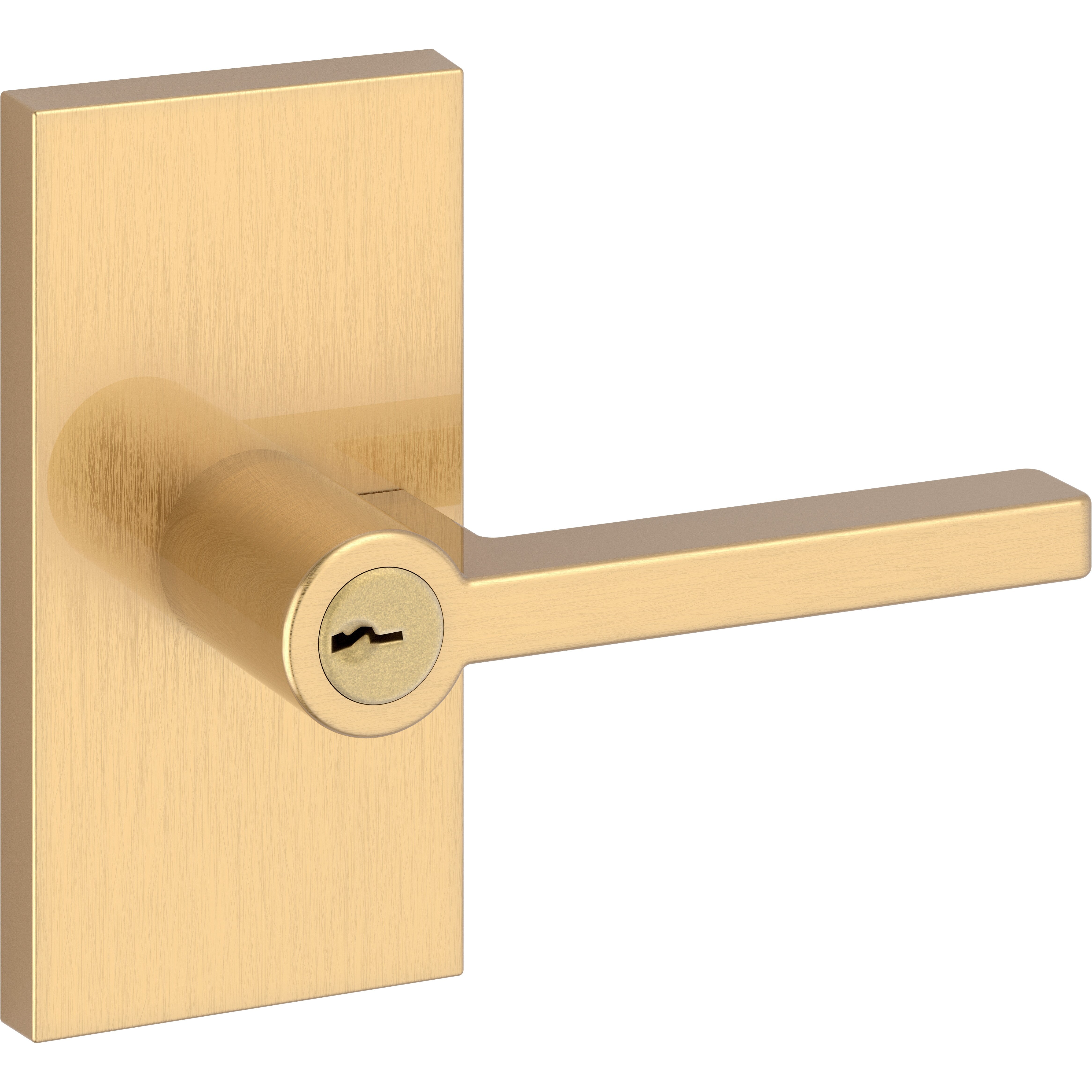 Square / Contemporary 5" Rose - Satin Brass