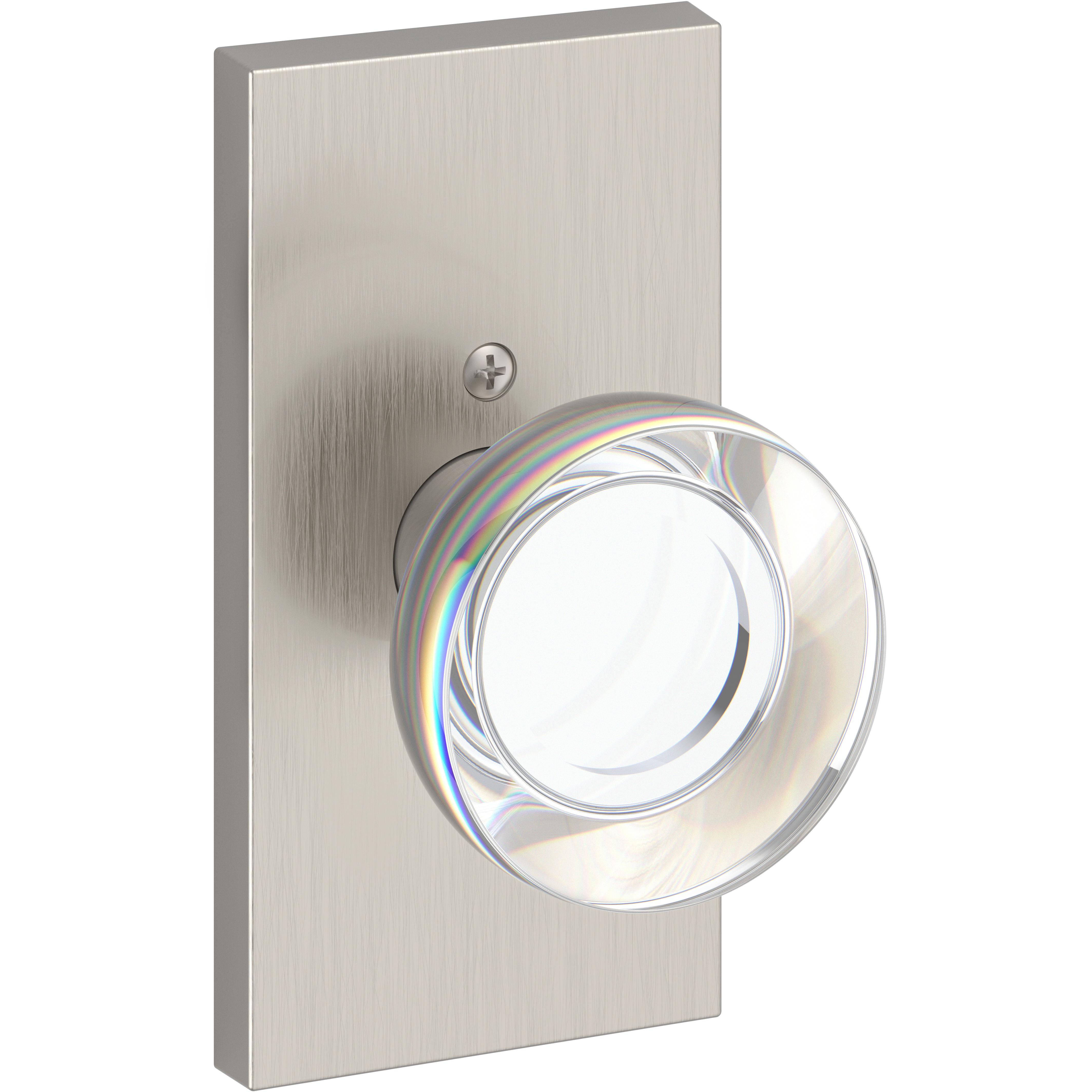 DS Contemporary Crystal / Contemporary 5" Rose - Satin Nickel