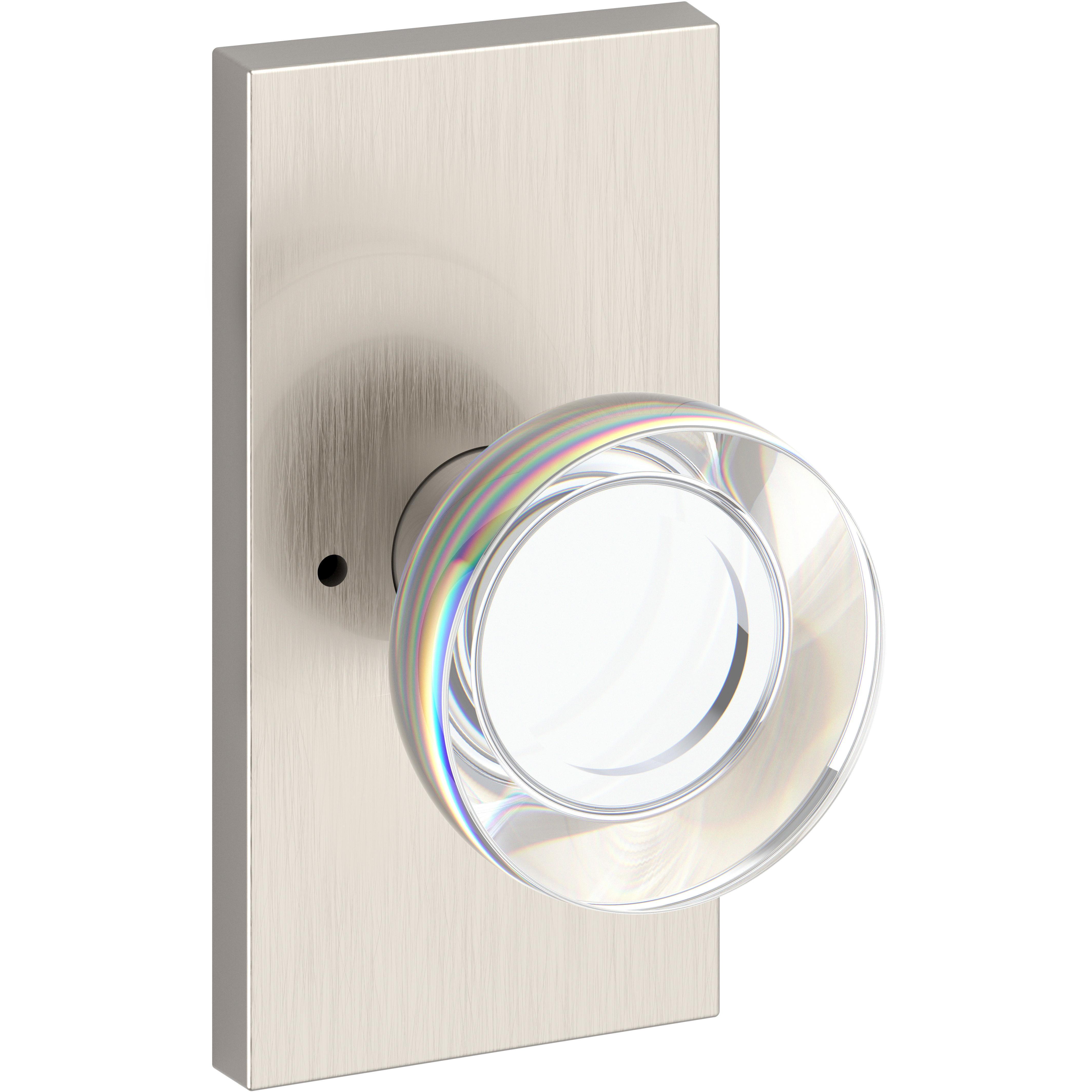 DS Contemporary Crystal / Contemporary 5" Rose - Satin Nickel