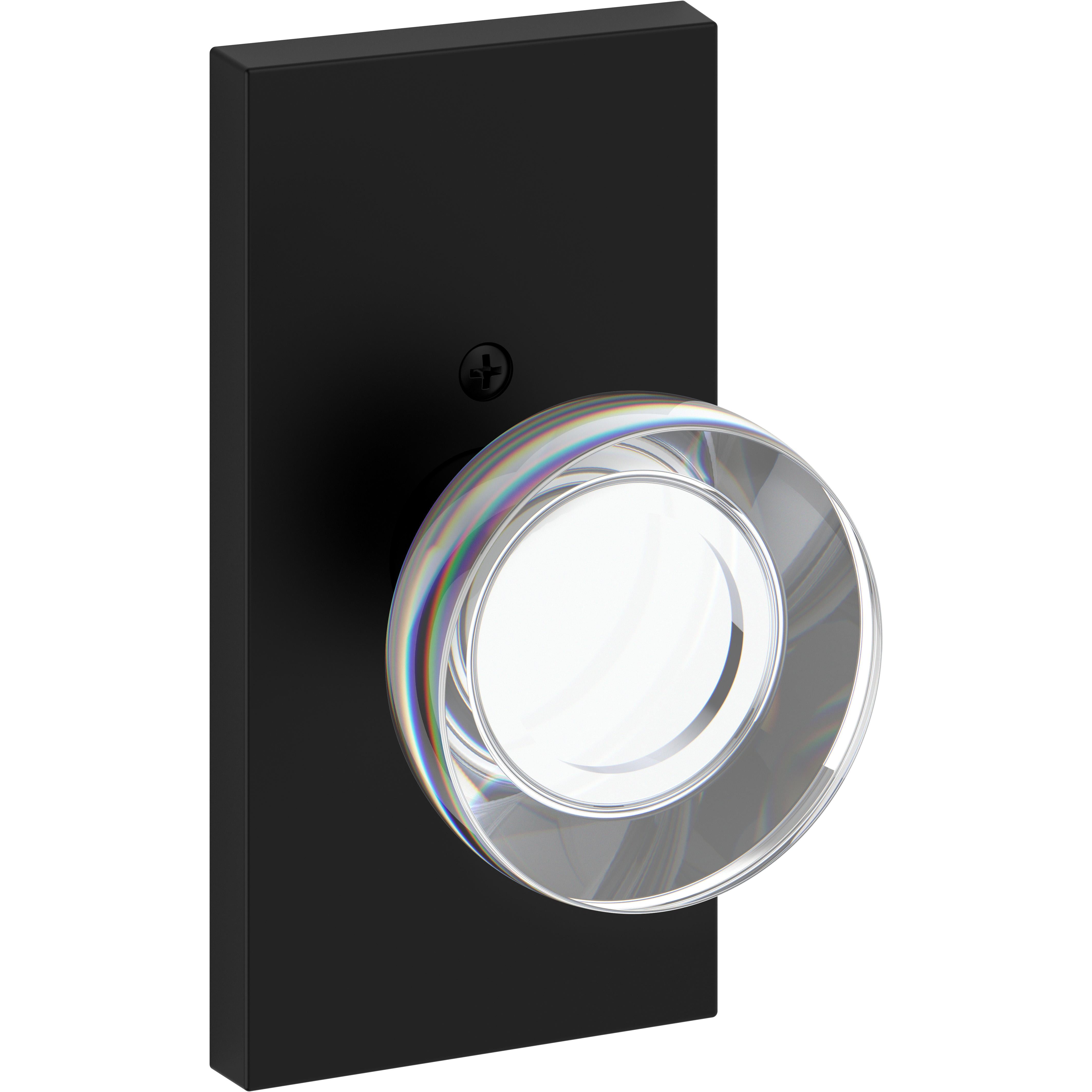 DS Contemporary Crystal / Contemporary 5" Rose - Satin Black