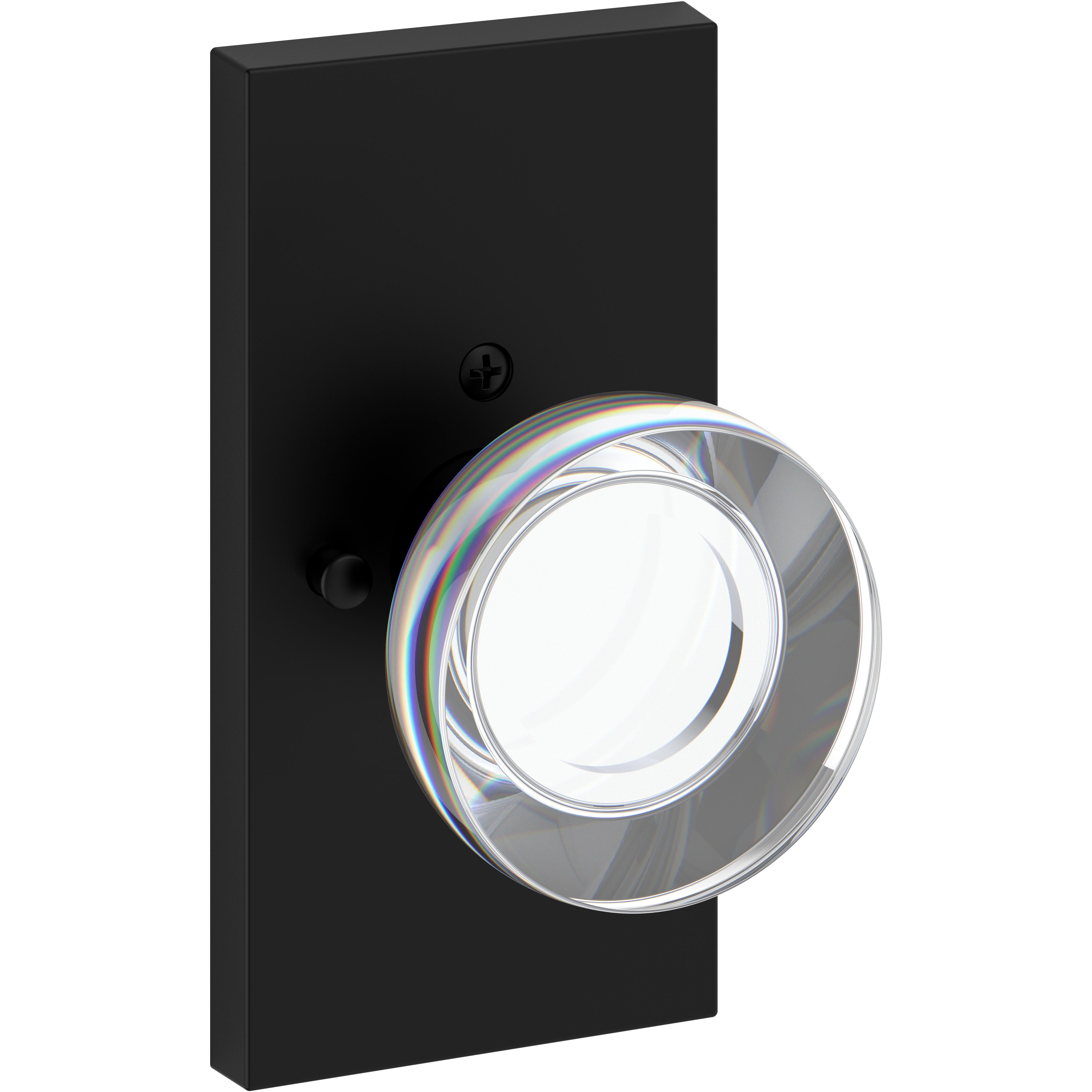 DS Contemporary Crystal / Contemporary 5" Rose - Satin Black