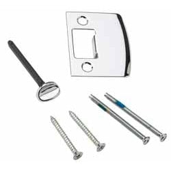 Thick Door Kit for Entry - Polished Chrome