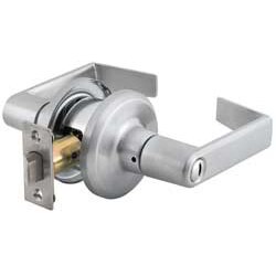 Stanley Commercial Hardware Commercial Privacy Leverset from the QTL200 Collection, Sierra Style, Satin Chrome Finish