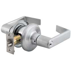 Stanley Commercial Hardware Commercial Classroom Leverset from the QTL200 Collection, Sierra Style, Satin Chrome Finish