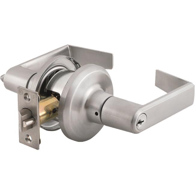 Stanley Commercial Hardware Commercial Storeroom Leverset from The QTL200 Collection, Sierra Style, Satin Chrome Finish