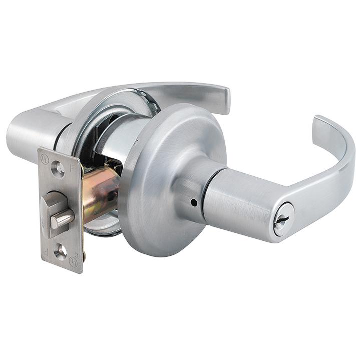 Stanley Commercial Hardware Commercial Storeroom Leverset from the QTL200 Collection, Summit Style, Satin Chrome Finish