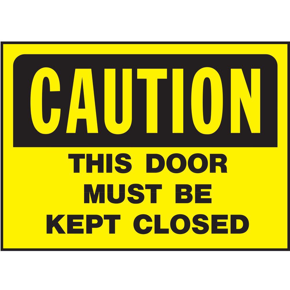 14" x 10" Black and Yellow Caution Signs