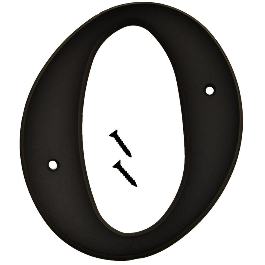 6" Plastic House Number - Black