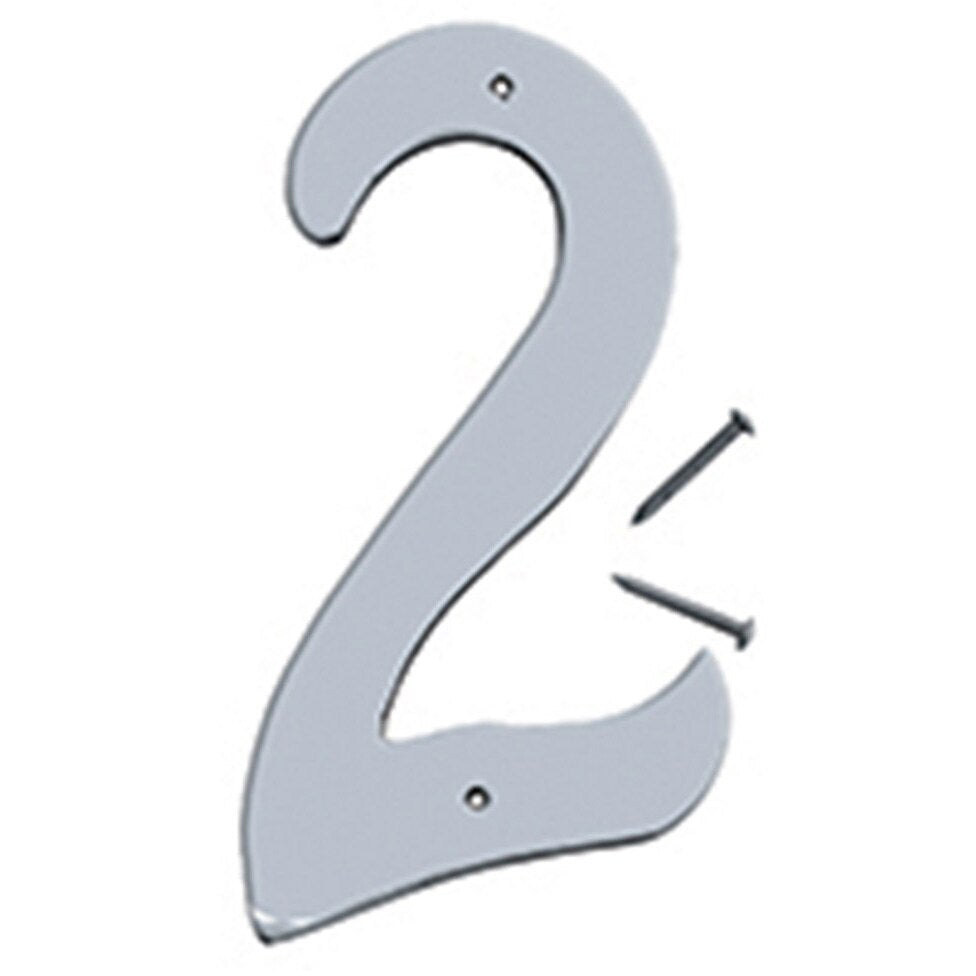 SN-40 4" Metal House Number - Satin Nickel