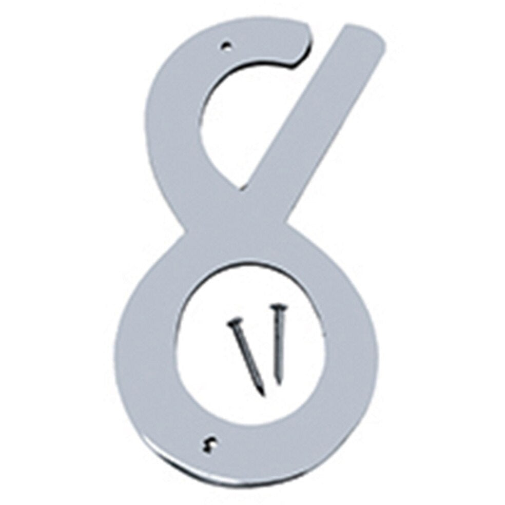 SN-40 4" Metal House Number - Satin Nickel