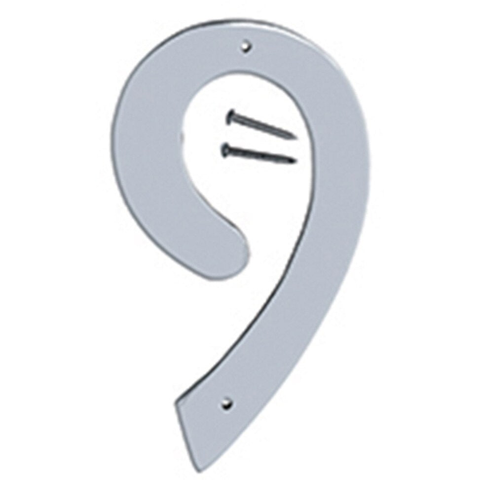 SN-40 4" Metal House Number - Satin Nickel
