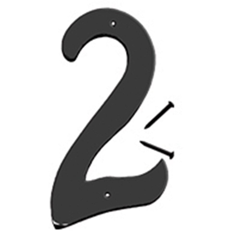 BK-40 4" Metal House Number - Black