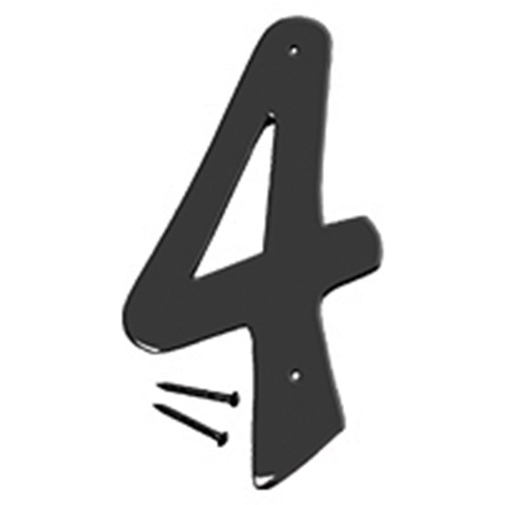 BK-40 4" Metal House Number - Black