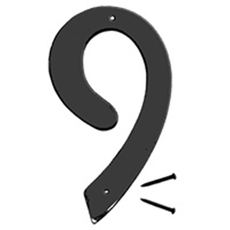 BK-40 4" Metal House Number - Black