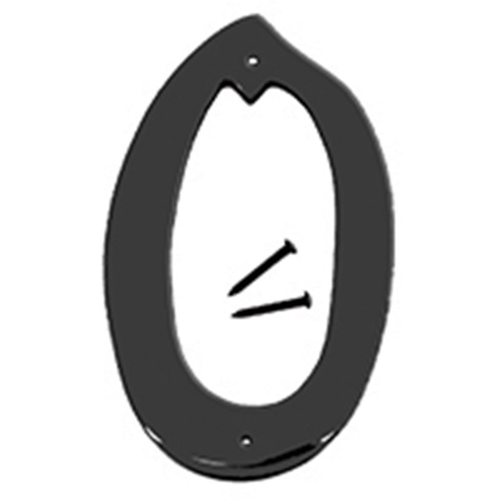 BK-40 4" Metal House Number - Black