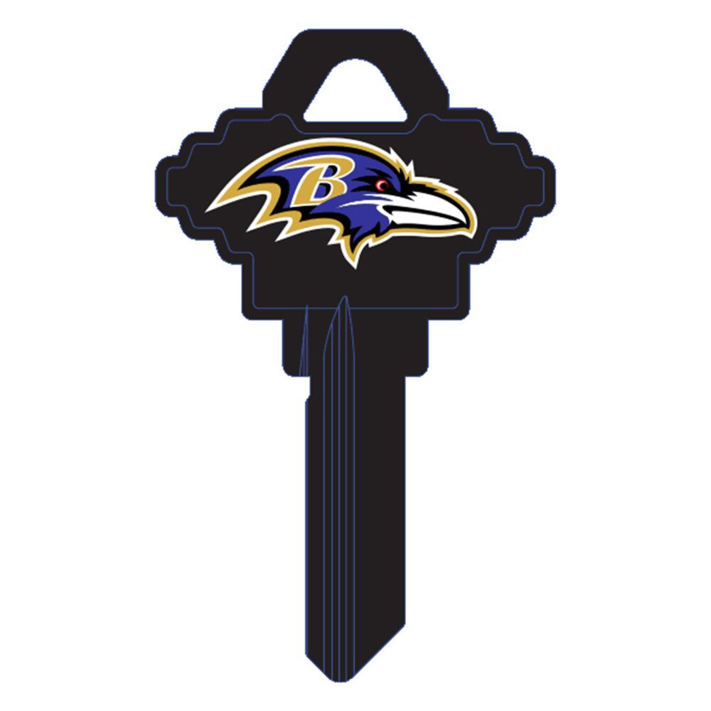 Hy-Ko FSK180H Baltimore Ravens Schlage SC1 Brass Key Blank