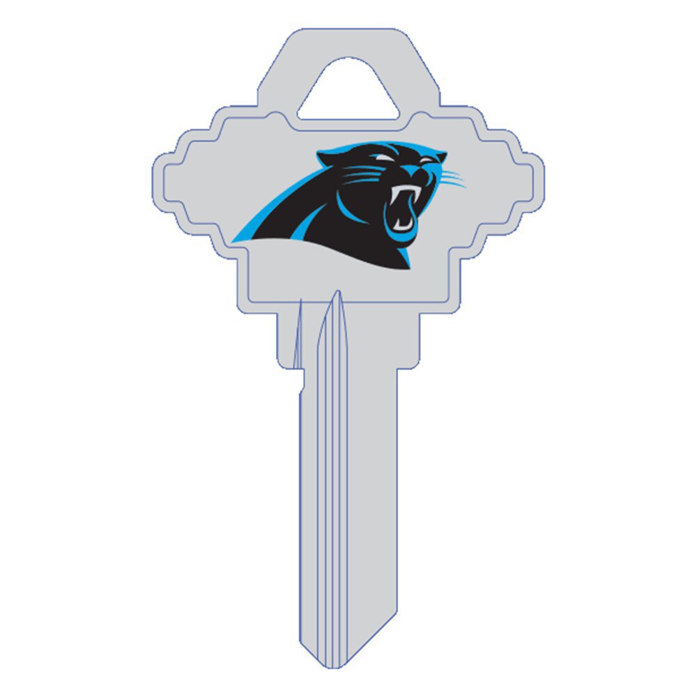 Hy-Ko FSK170H Carolina Panthers Schlage SC1 Brass Key Blank