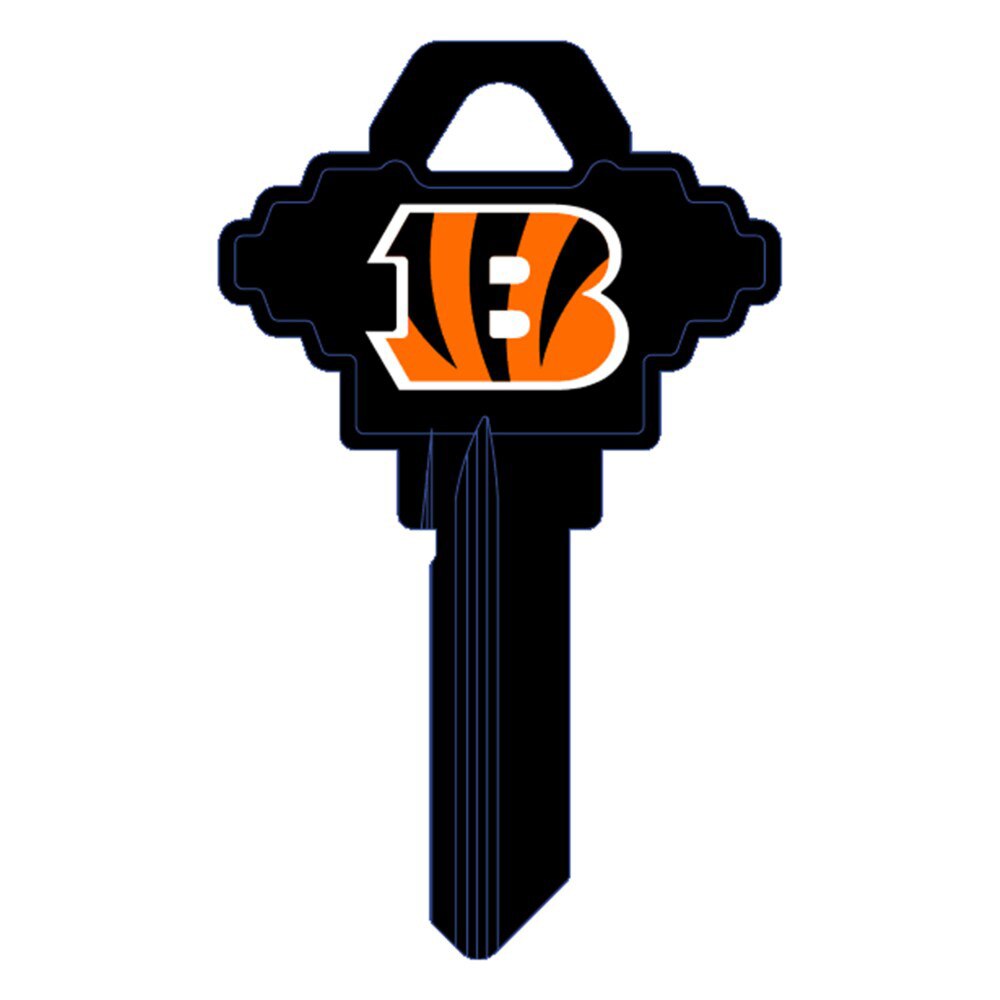 Hy-Ko FSK010H Cincinnati Bengals Schlage SC1 Brass Key Blank