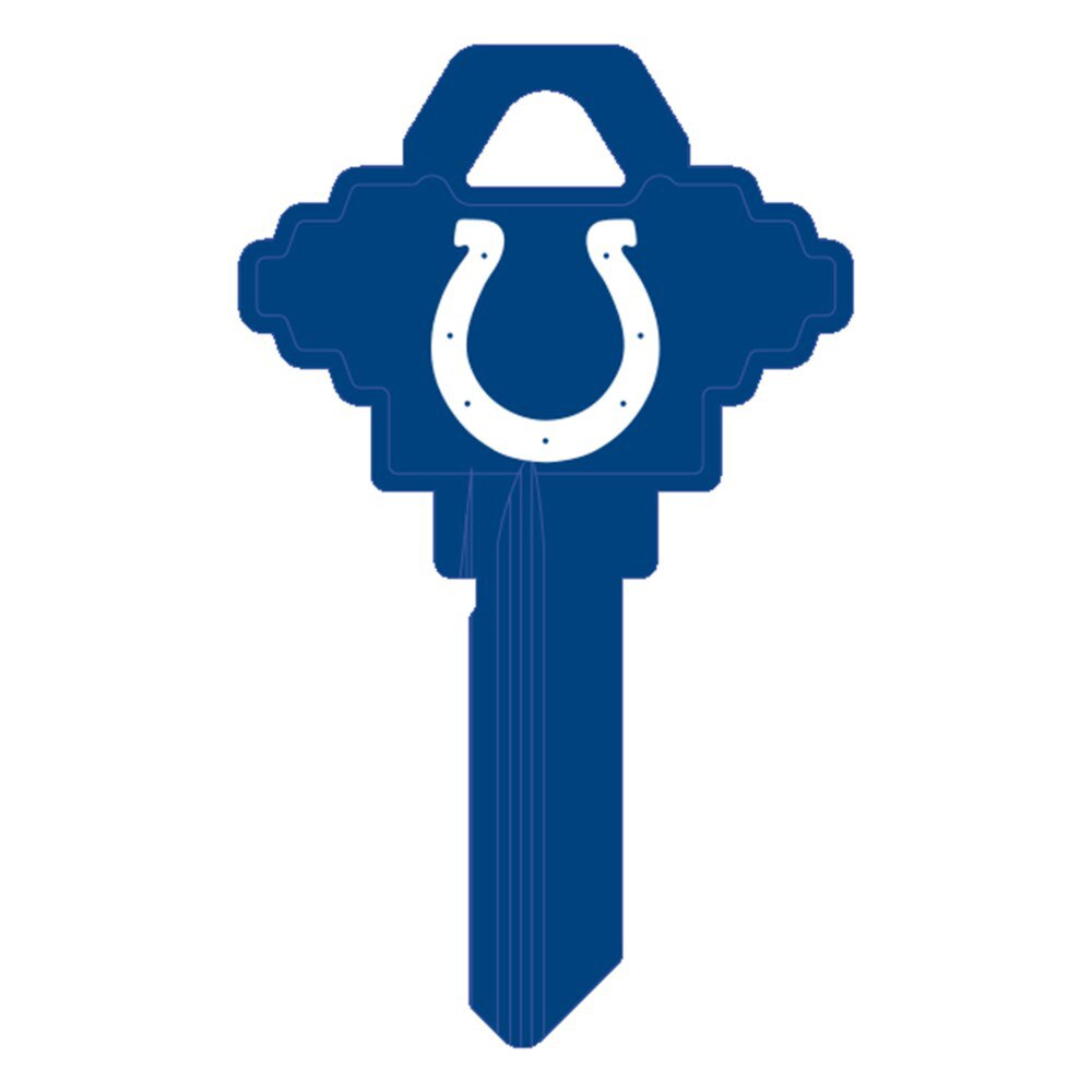 Hy-Ko FSK050H Indianapolis Colts Schlage SC1 Brass Key Blank
