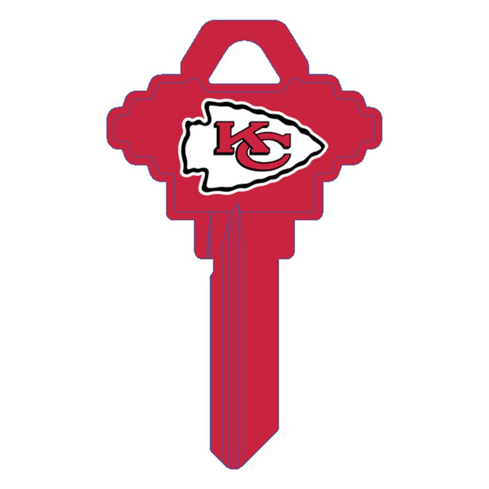 Hy-Ko FSK045H Kansas City Chiefs Schlage SC1 Brass Key Blank