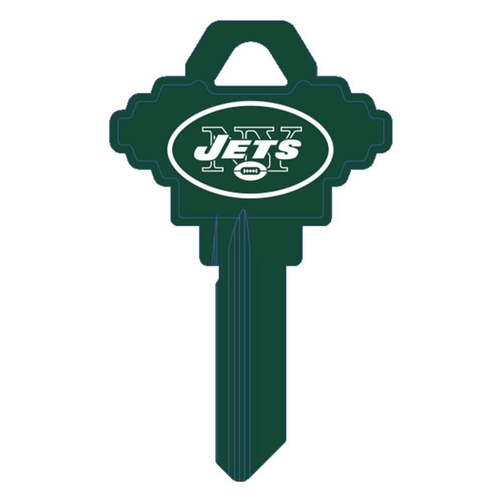 Hy-Ko FSK100H New York Jets Schlage SC1 Brass Key Blank
