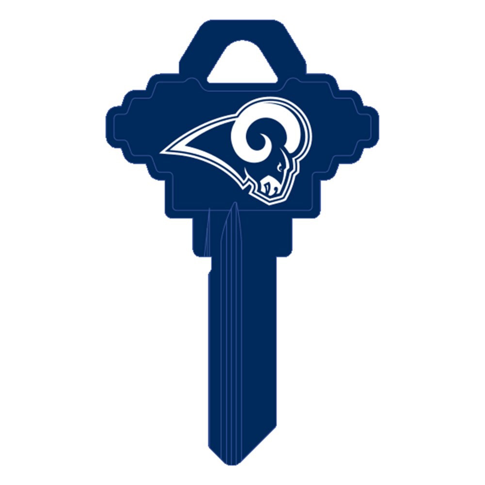 Hy-Ko FSK130H Los Angeles Rams Schlage SC1 Brass Key Blank