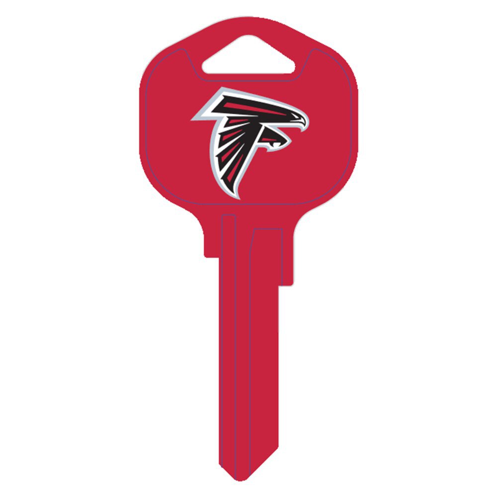Hy-Ko FQK070H Atlanta Falcons Kwikset KW1 Brass Key Blank