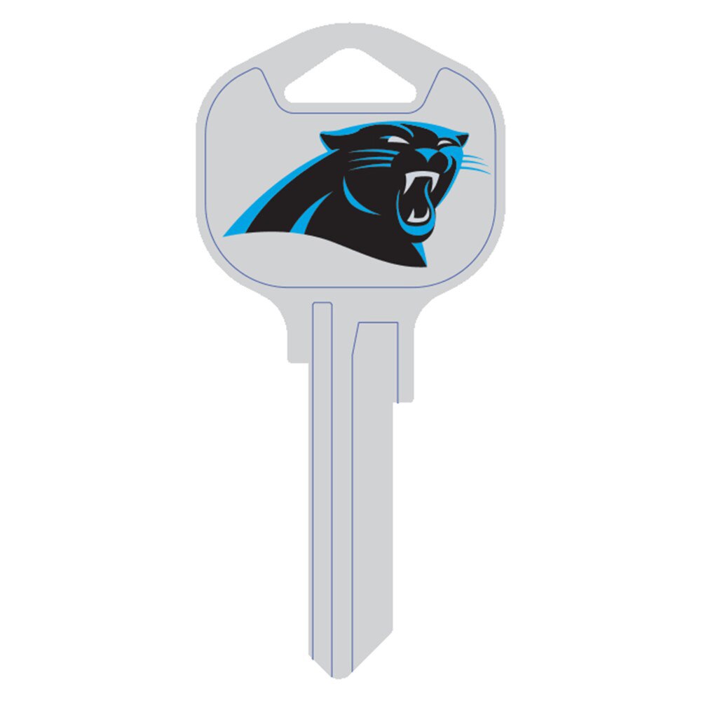 Hy-Ko FQK170H Carolina Panthers Kwikset KW1 Brass Key Blank