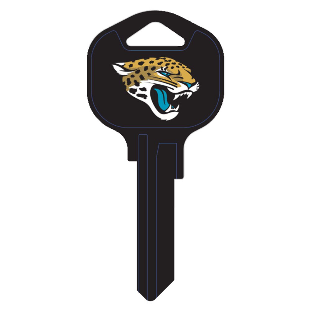 Hy-Ko FQK175H Jacksonville Jaguars Kwikset KW1 Brass Key Blank