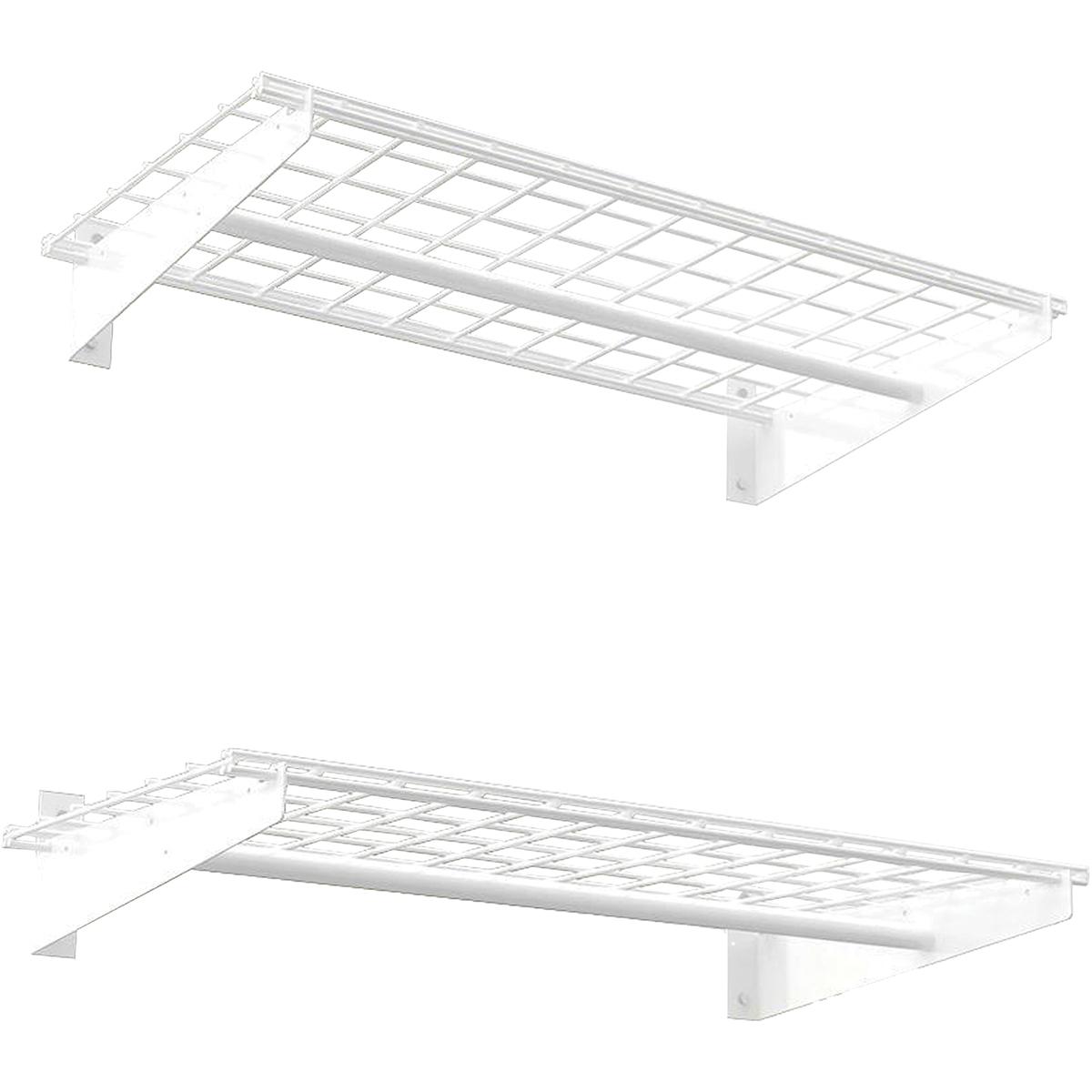 00777 36" x 18" Wall Storage System 2/pk - White