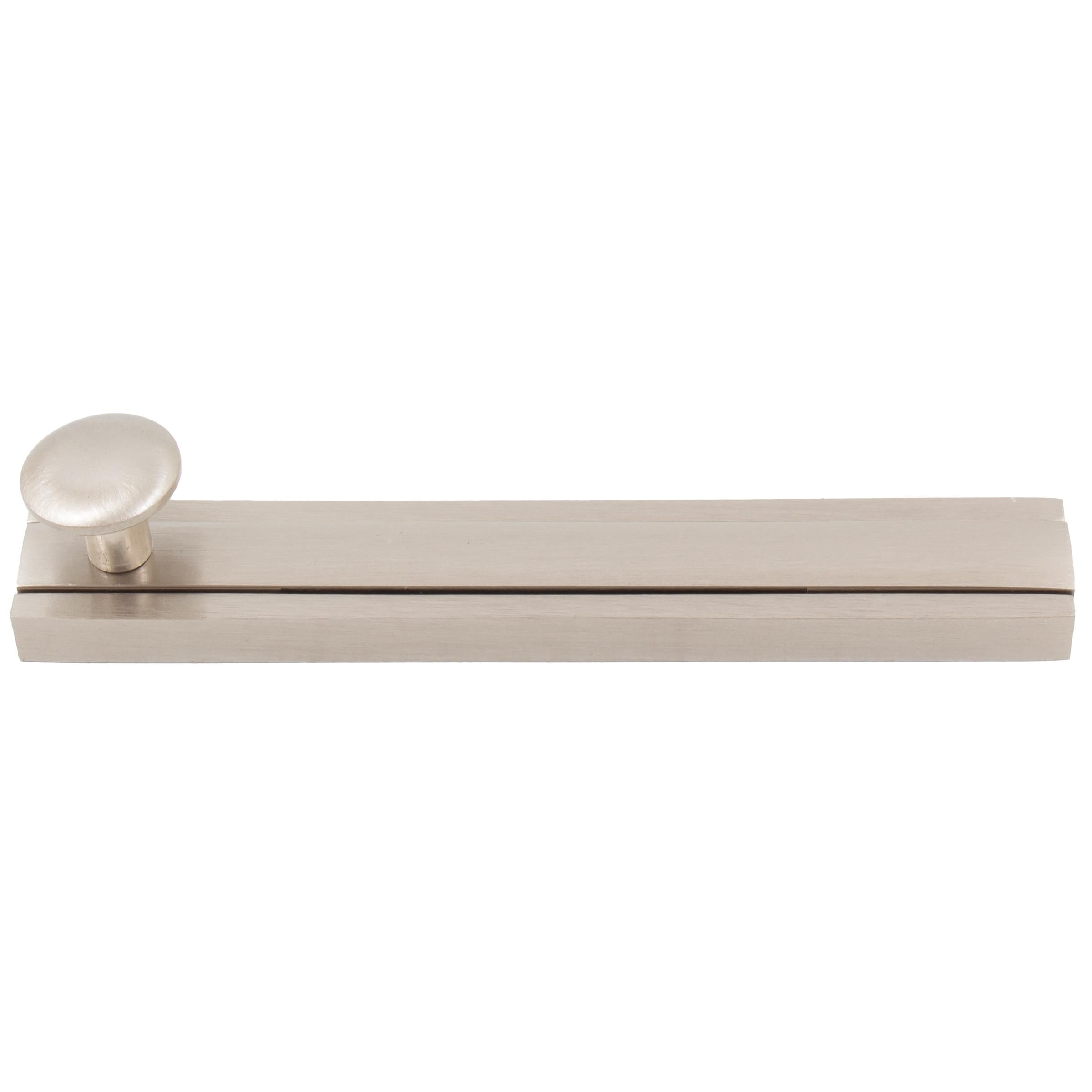 40B15 4" Light-Duty Surface Bolt - Satin Nickel