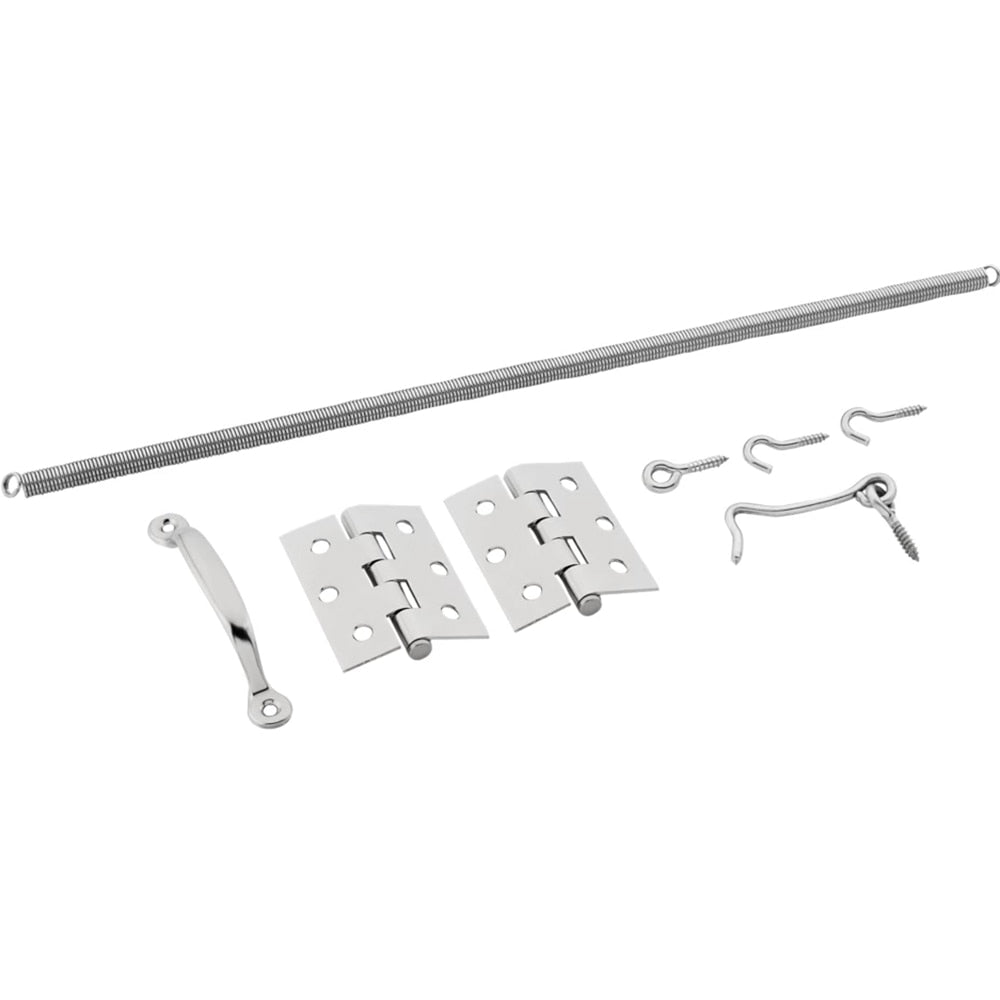 V90 Screen/Storm Door Set - Satin Stainless Steel