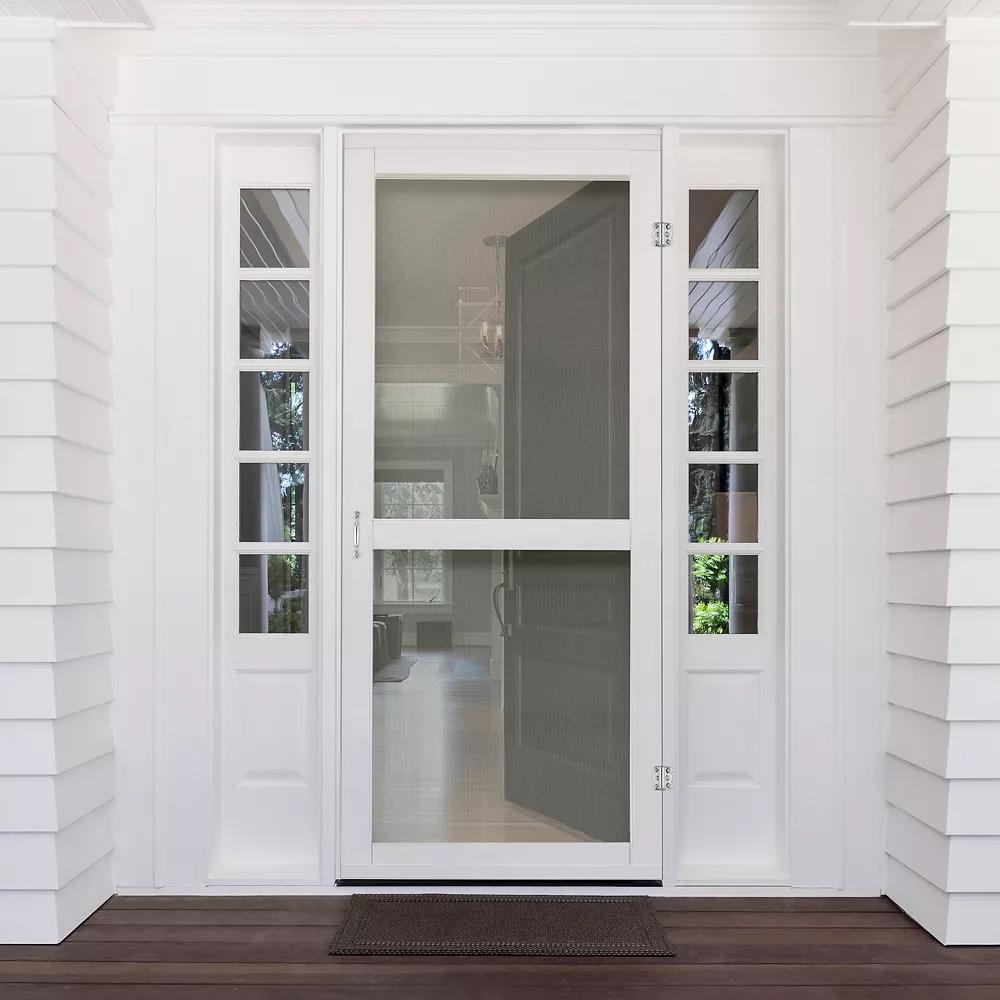 V92 Screen/Storm Door Set - Satin Stainless Steel