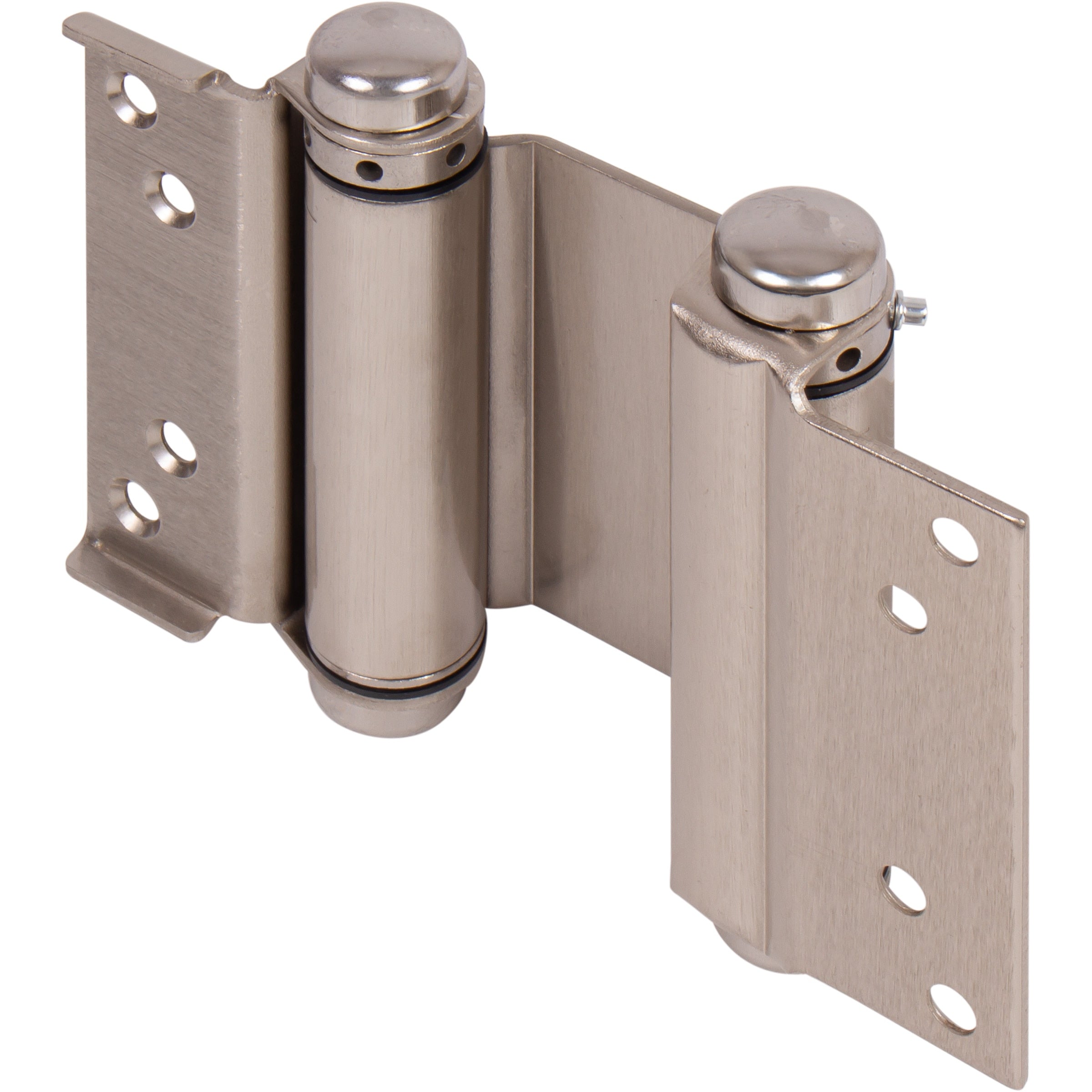 Heavy-Duty Double Acting Spring Hinge - 4" Satin Nickel (view 2)