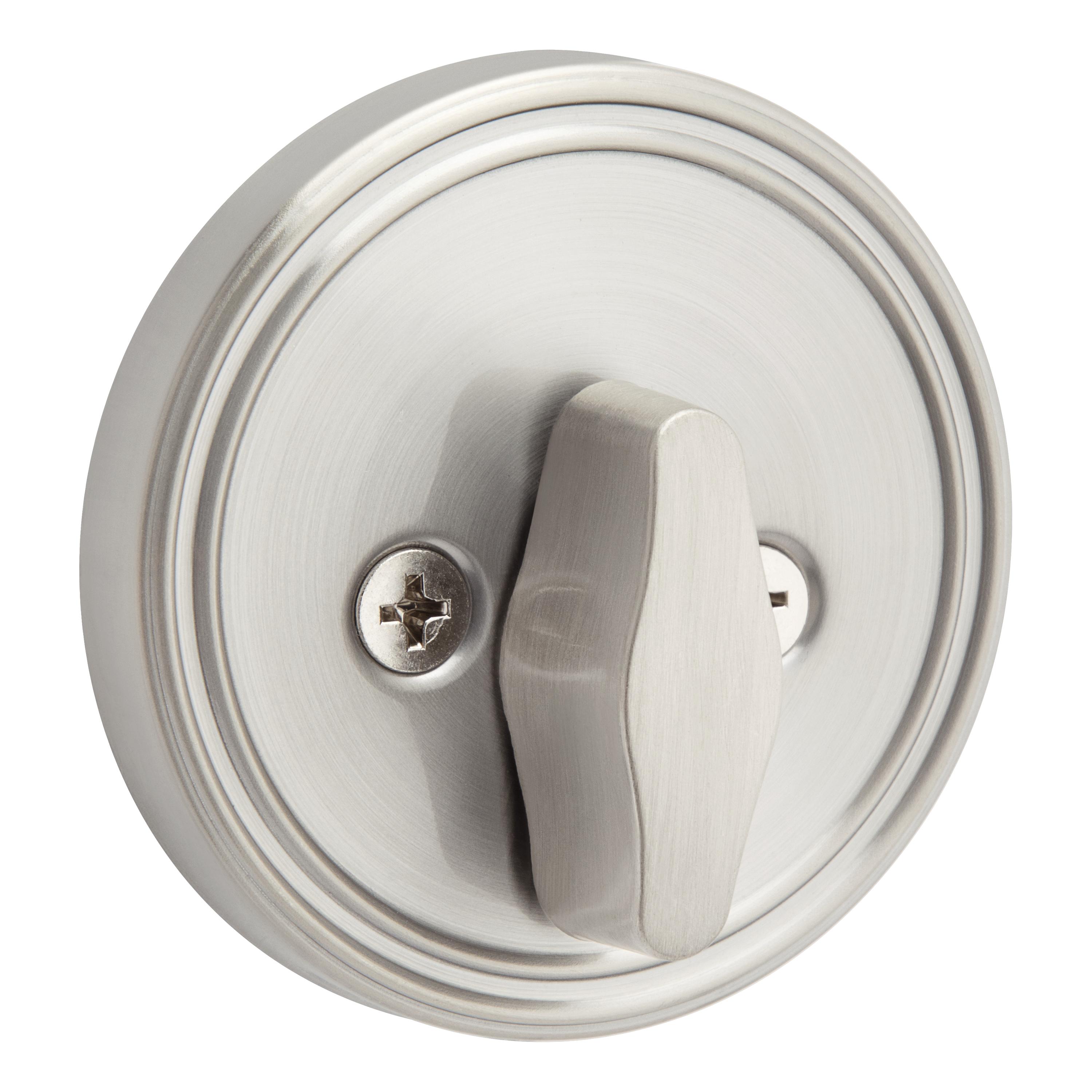 Safe Lock - Single Cylinder Deadbolt for Entry Door - Satin Nickel